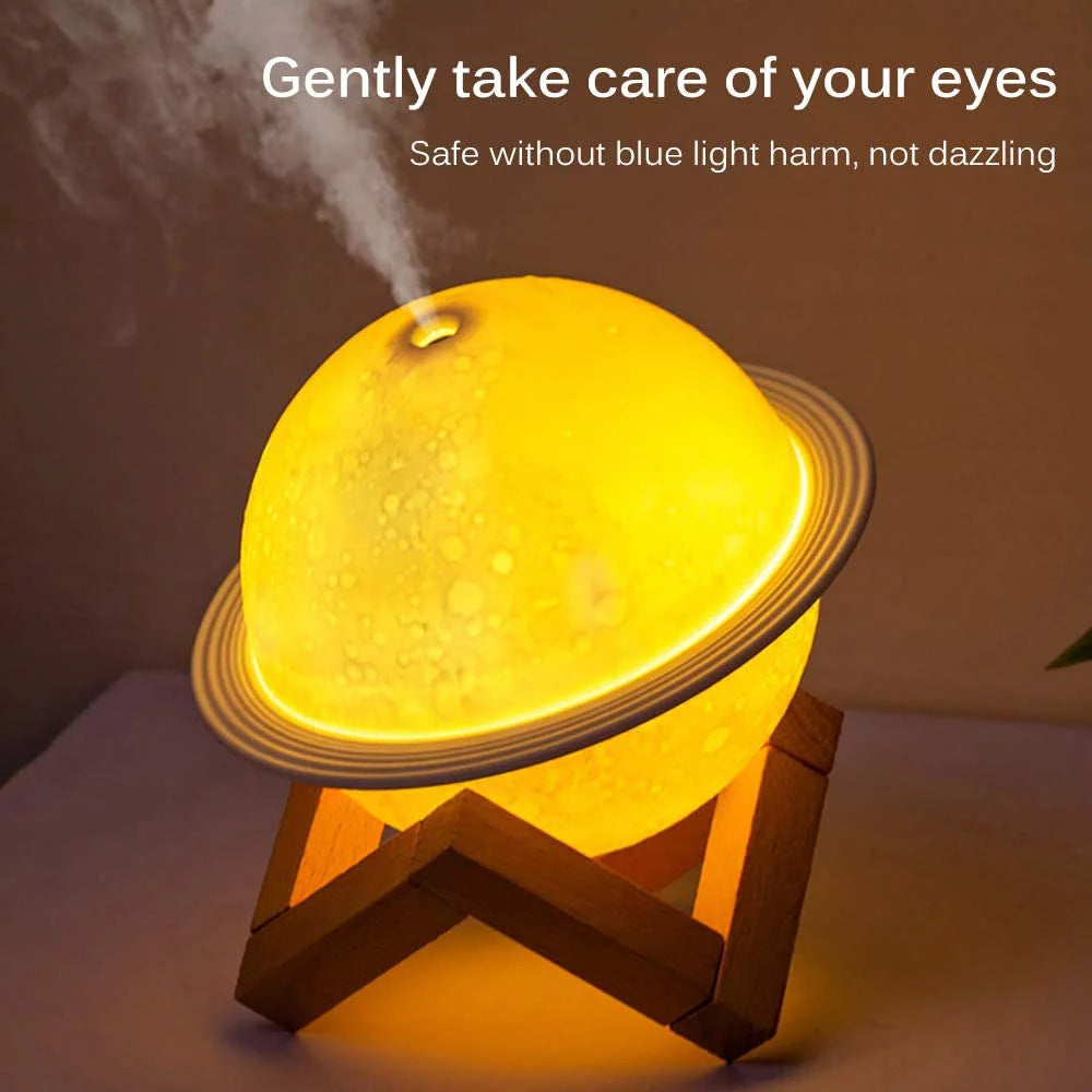 2 in 1 Moon Night Light & Humidifiers with USB Recharge