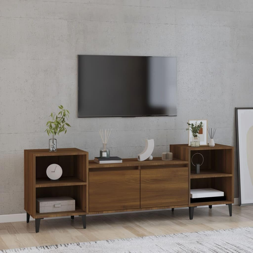 Brown Oak TV Cabinet 160x35x55 cm