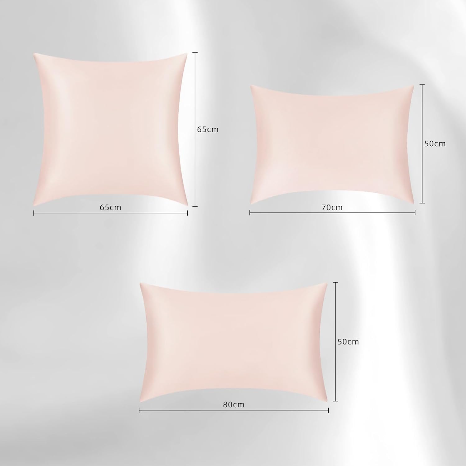 Silk Pillowcases 50x80cm - 22 Momme 100% Natural Silk