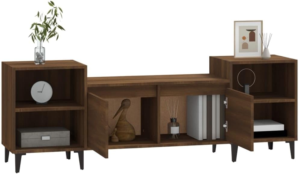 Brown Oak TV Cabinet 160x35x55 cm