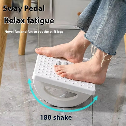 Portability Foot Rest under Desk Footrest Ergonomic Foot Stool with Massage Rollers Foot Rest for Home Office Work Fast Ship