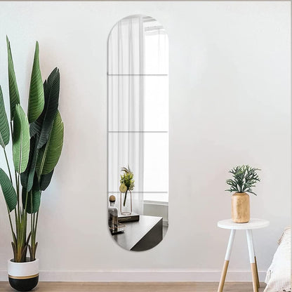 Full-Length Wall Mirrors, 30.5 x 30.5 cm, 4 Pieces