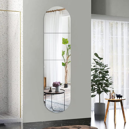 Full-Length Wall Mirrors, 30.5 x 30.5 cm, 4 Pieces