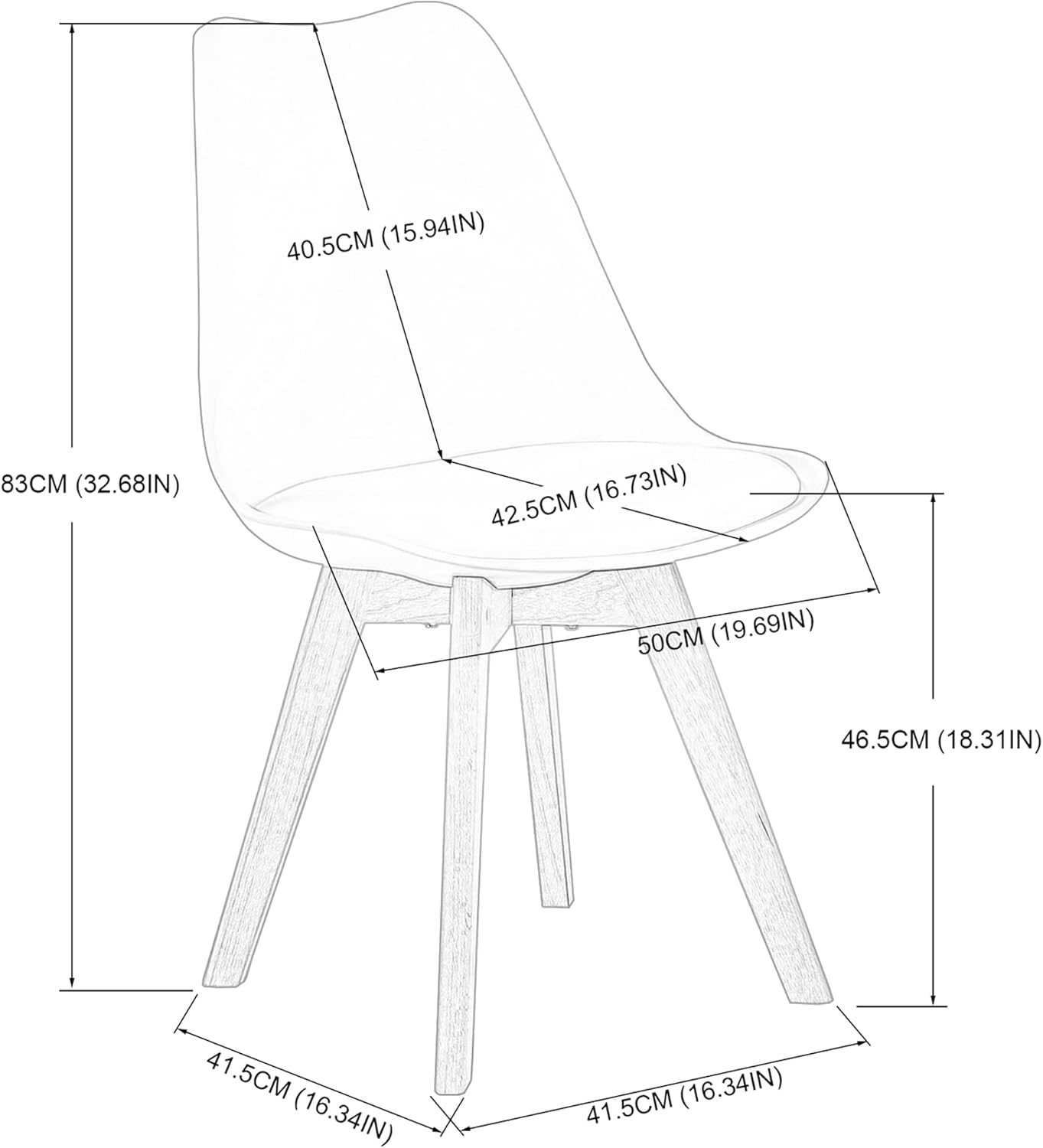 Set 4 Dining chairs 