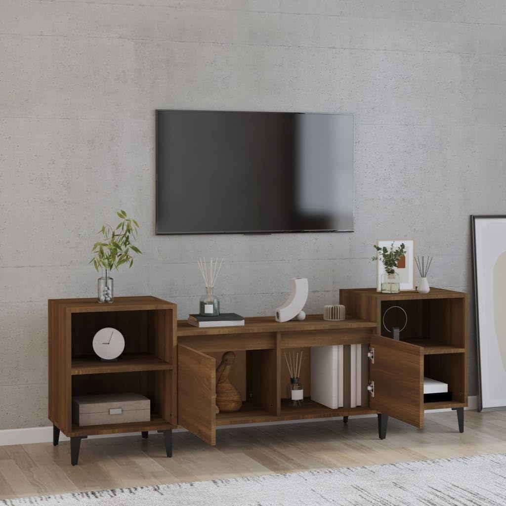 Brown Oak TV Cabinet 160x35x55 cm