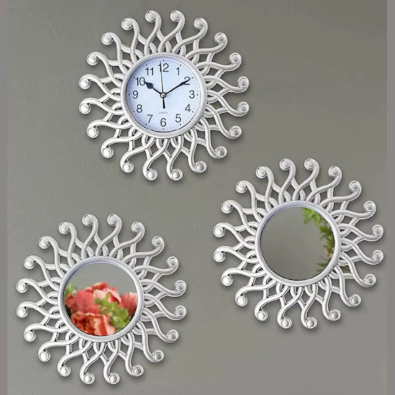 Mirror Bathroom Decorative Clocks 