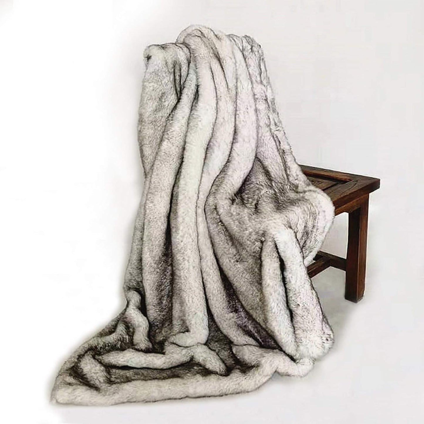 Faux Fox Fur Blanket -60 X 150 Cm