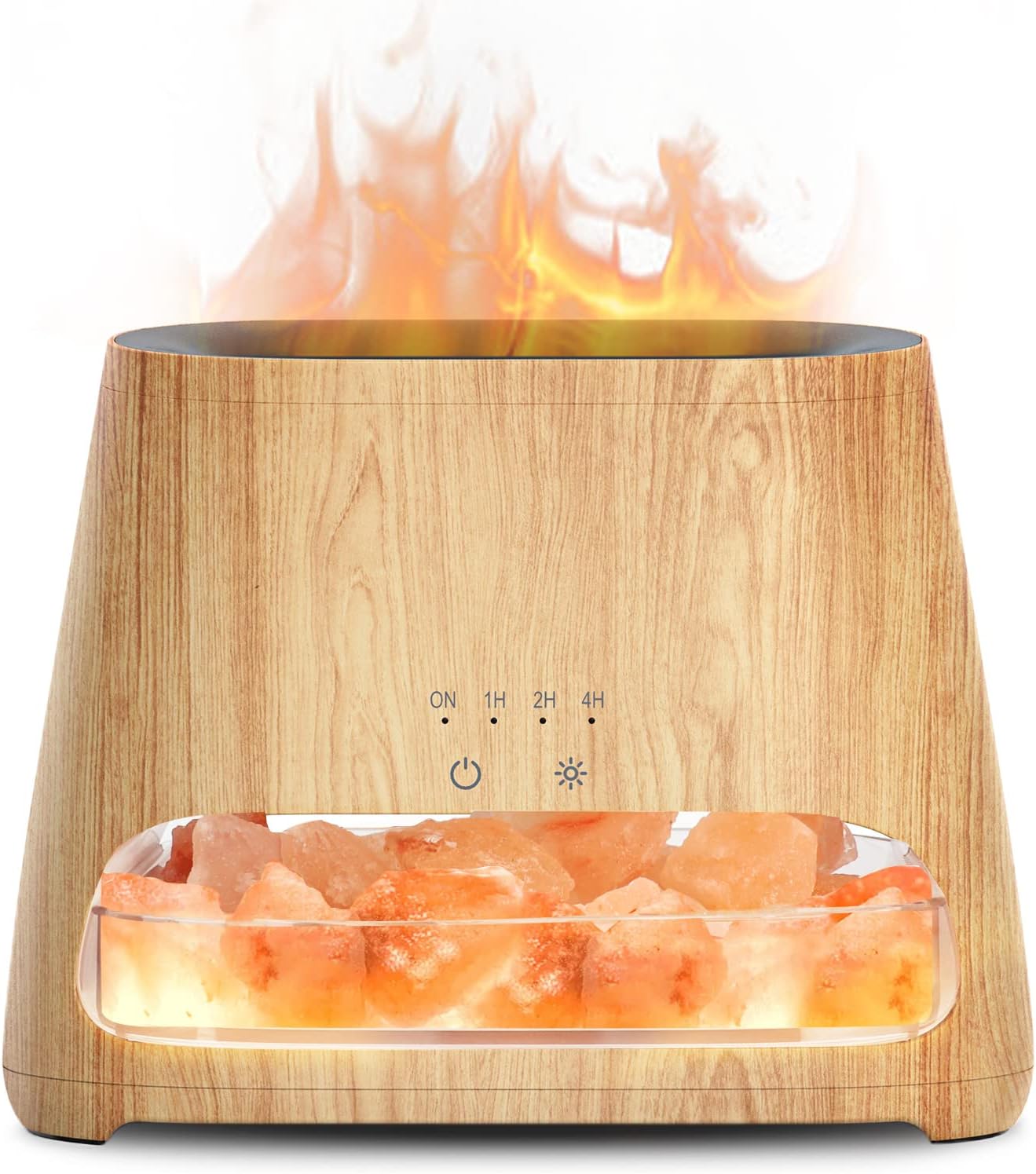 2 in 1 Essential Oil Diffuser & 100% Pure Himalayan Salt Lamp 