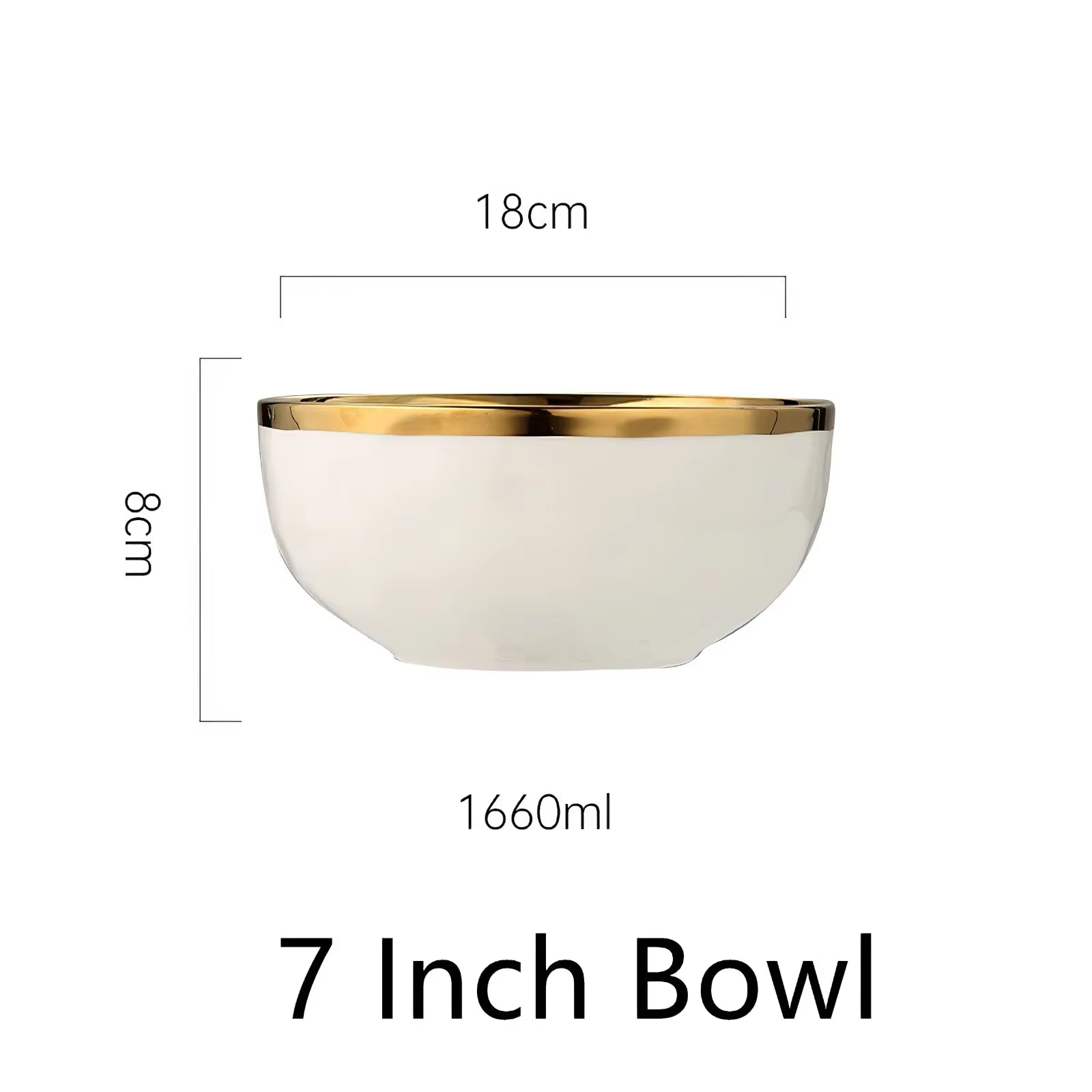 1Pcs White Ceramic Plate 