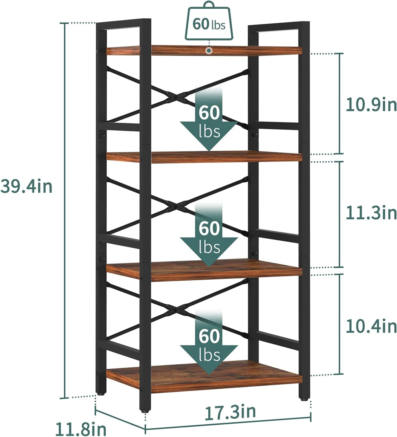 4 Tier Bookshelf 