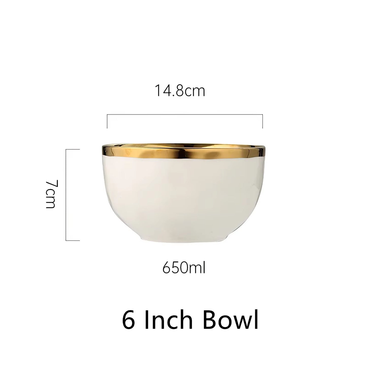 1Pcs White Ceramic Plate 