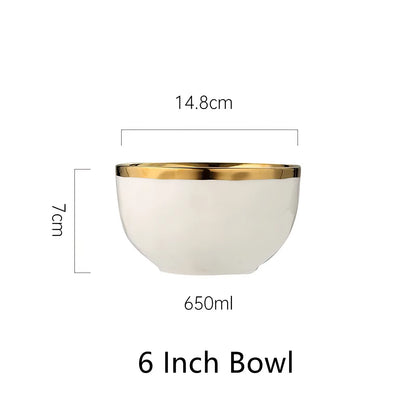 1Pcs White Ceramic Plate 