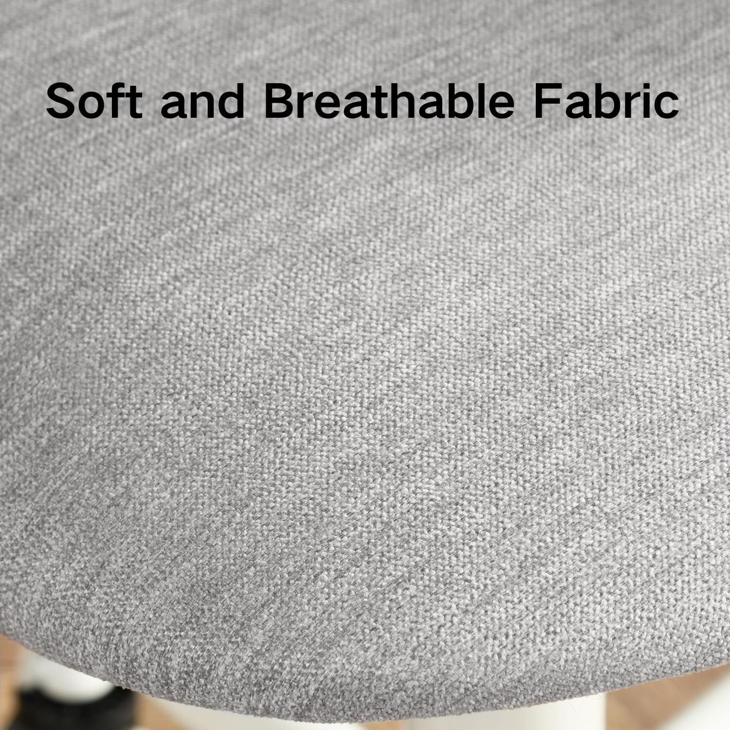 Desk chair in linen fabric