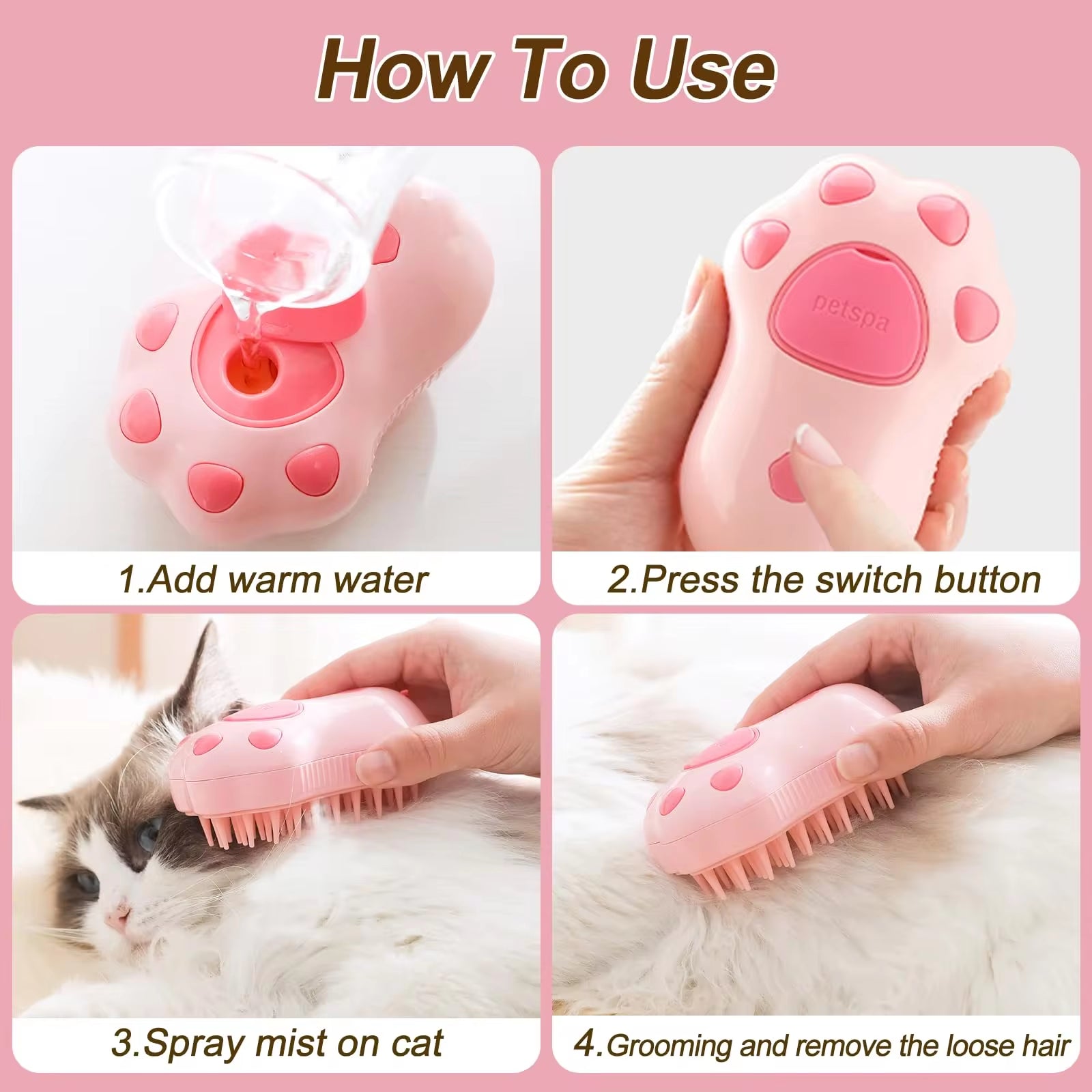 3 in 1 Pet Brush 