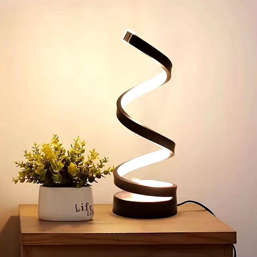 Modern Spiral Table LED Night 