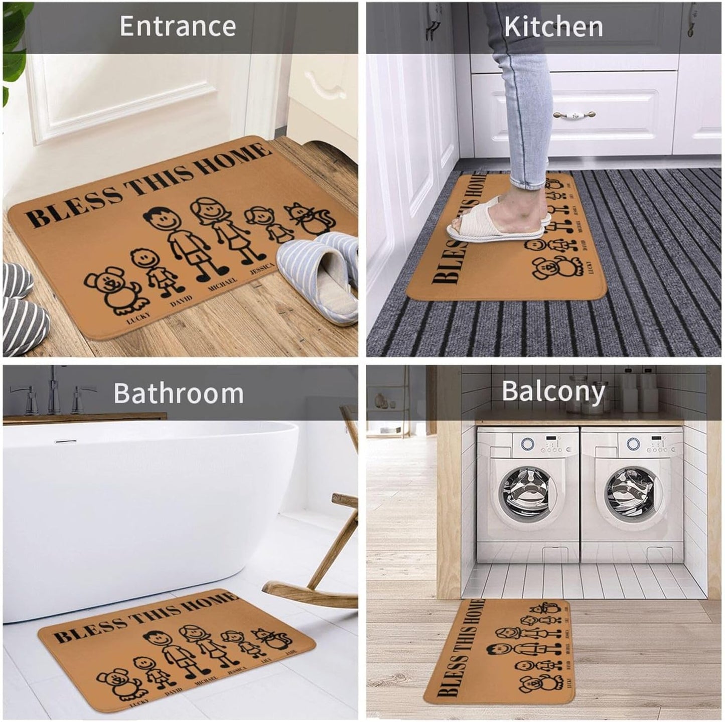 Customizable Welcome Doormat 40 X 60 Cm