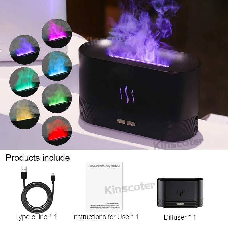 Air Humidifier Ultrasonic Cool Mist Maker Fogger Led Essential Oil 