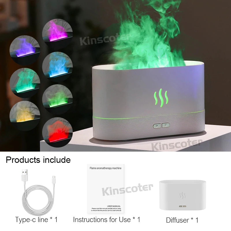 Air Humidifier Ultrasonic Cool Mist Maker Fogger Led Essential Oil 