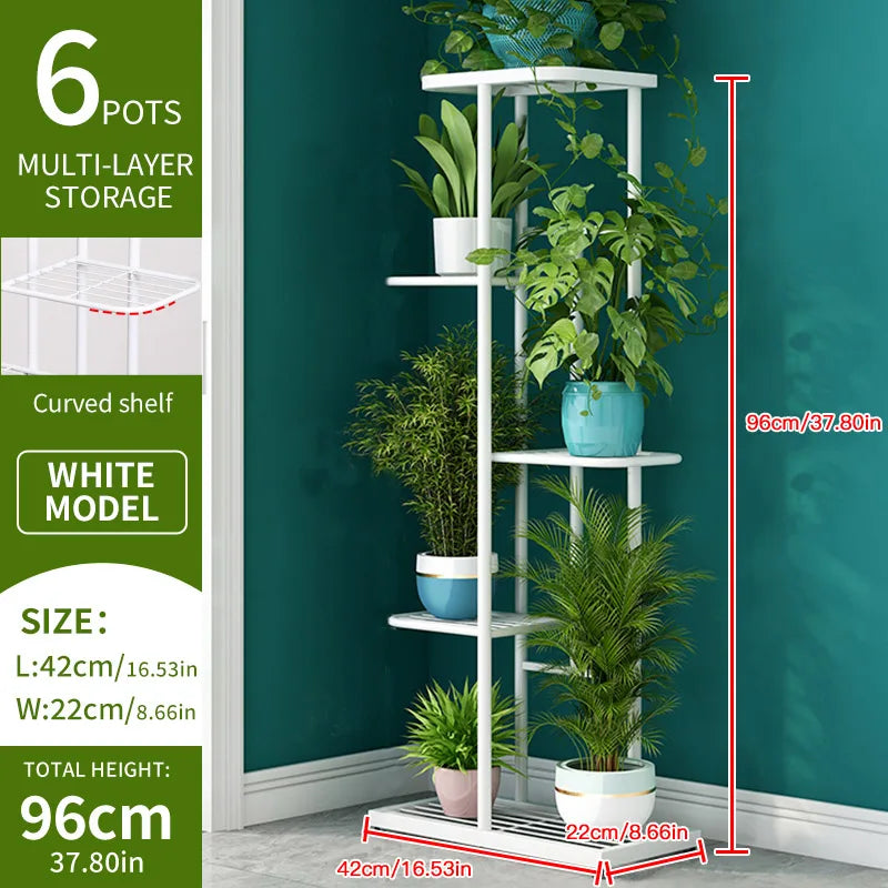 Plant Stand Stand for Flowers Flower Stand Flowerpot Organizer Iron 4/5/6Layers Plant Holder Storage Shelf Pot Rack Organizer