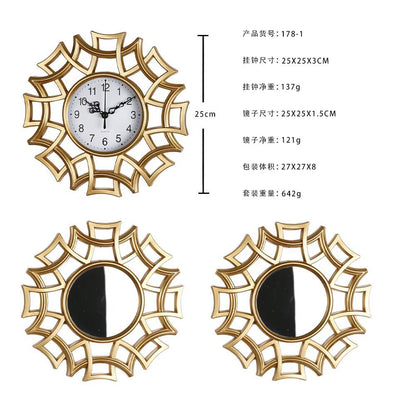 Mirror Bathroom Decorative Clocks 