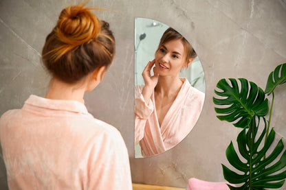 70 cm Minimalist Semi-Round Mirror for Bathroom