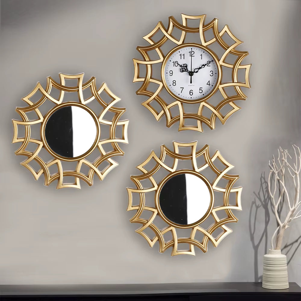 Mirror Bathroom Decorative Clocks 