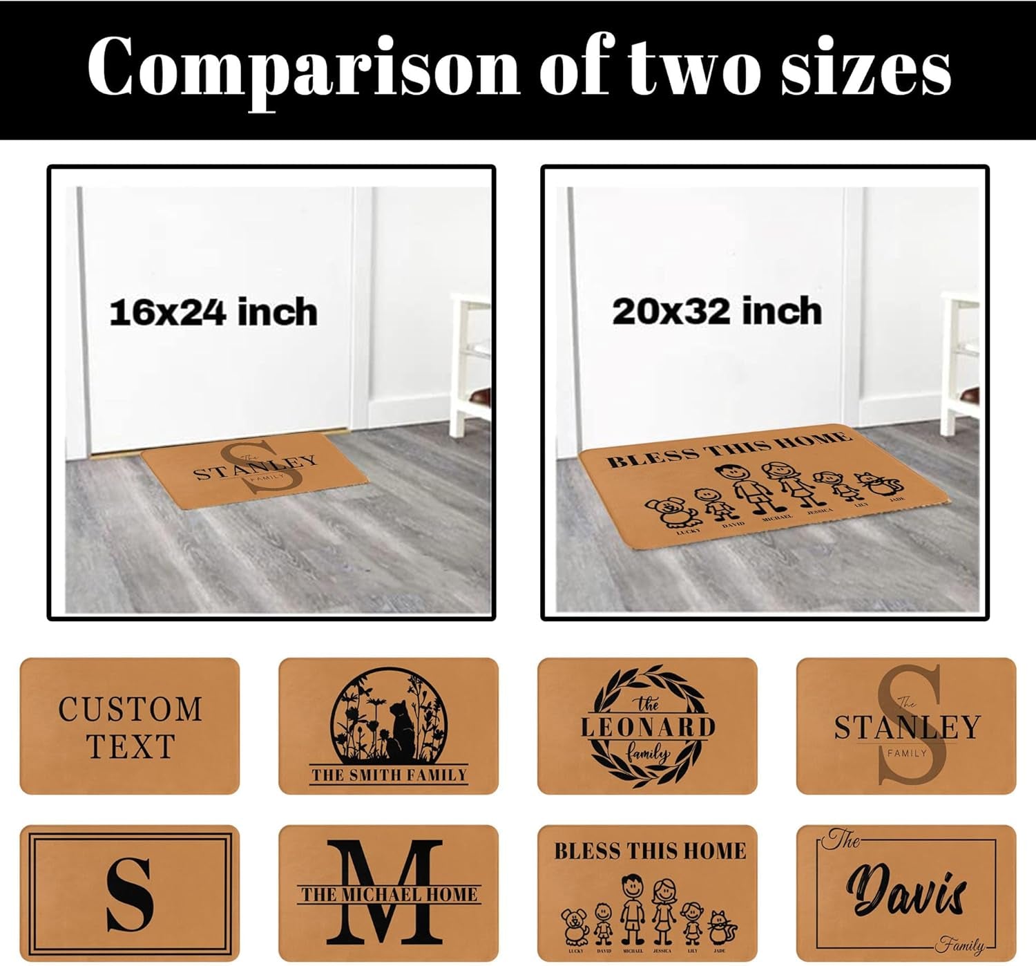 Customizable Welcome Doormat 40 X 60 Cm